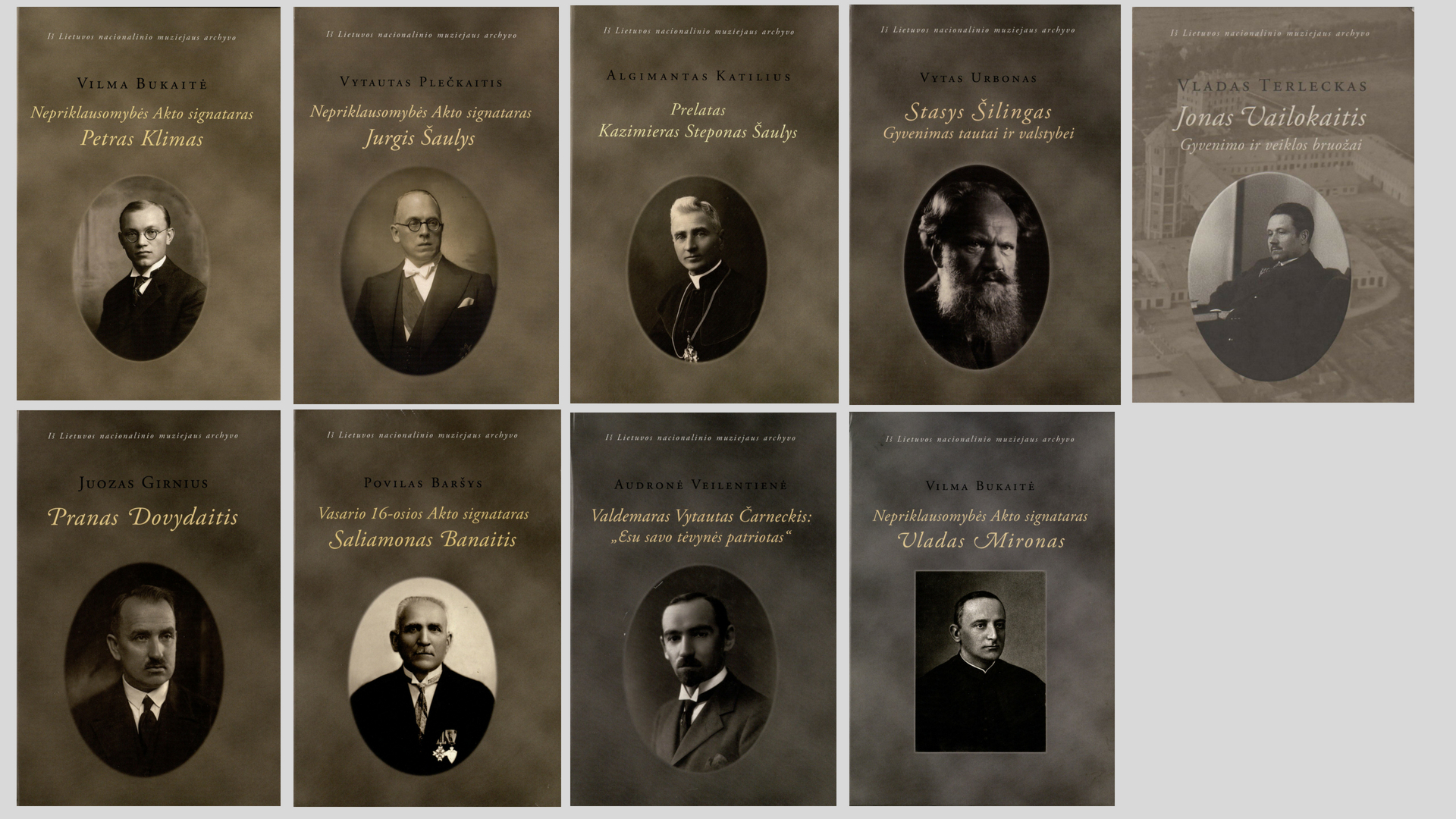 Lietuvos Valstybės Tarybos narių biografijos, išleistos Lietuvos nacionalinio muziejaus