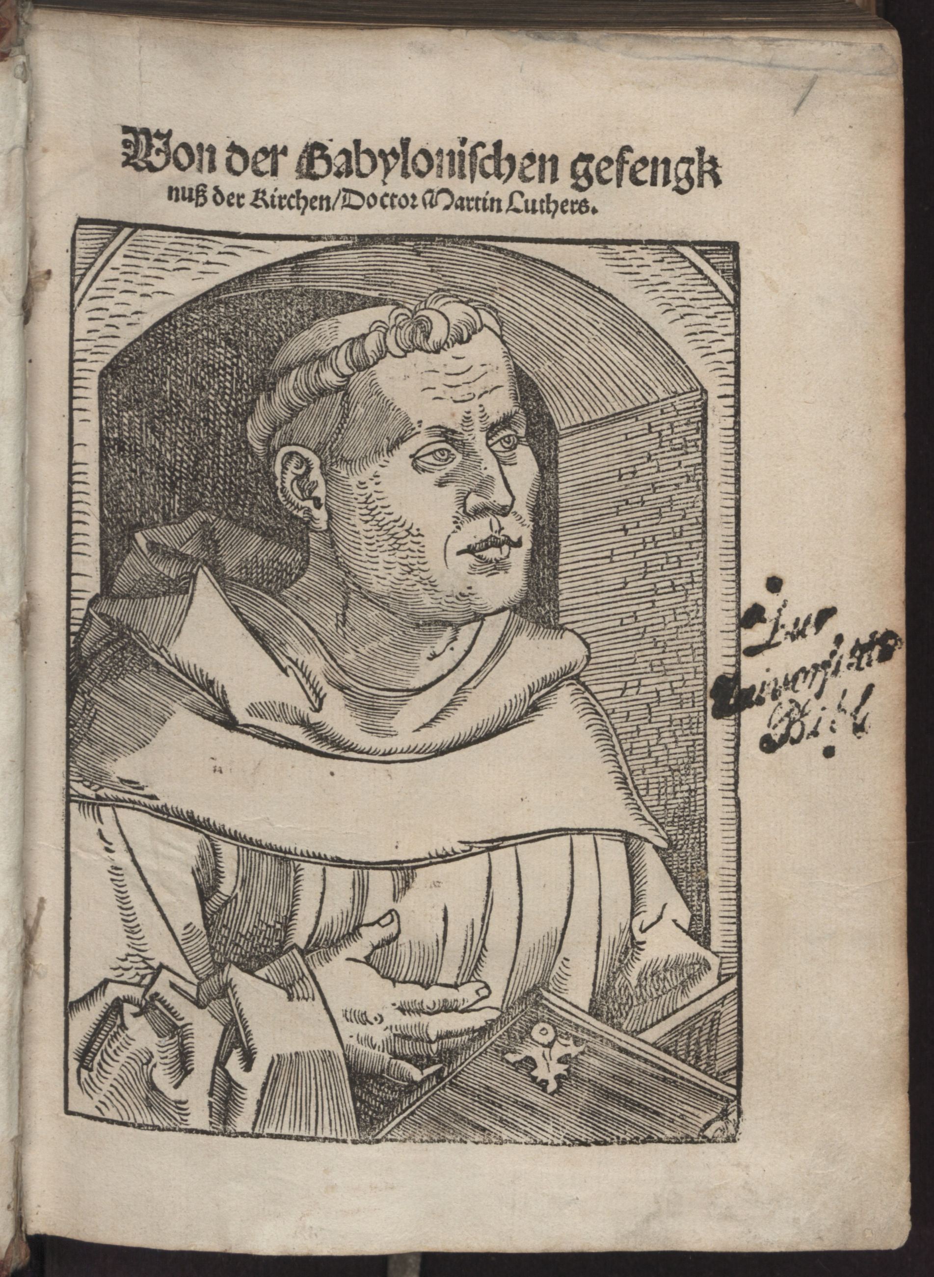 Luther, Martin (1483–1546). Von der Babylonischen gefengknuß der Kirchen (1520)