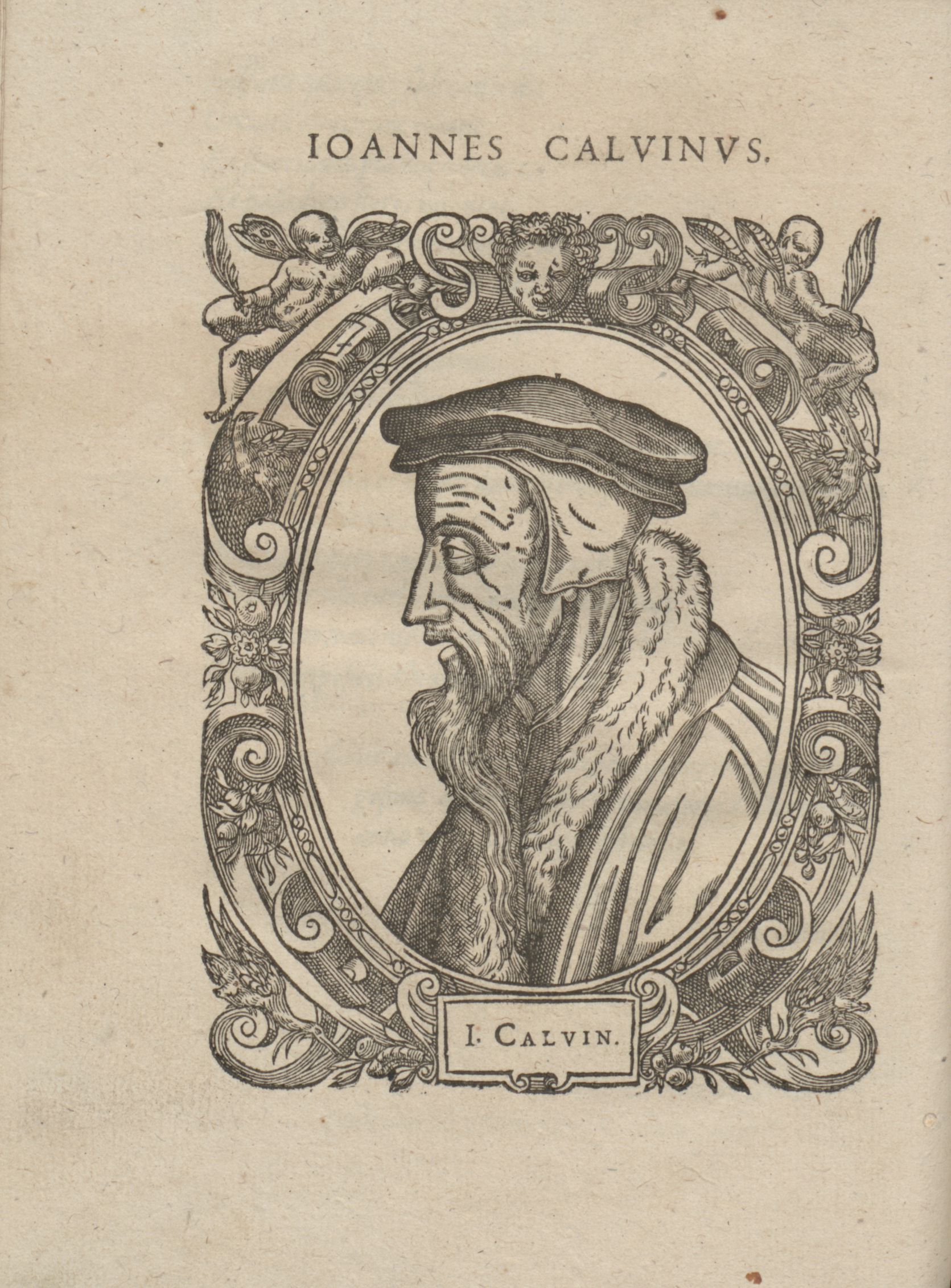 Jeaną Calviną (1509–1564) vaizduojanti graviūra