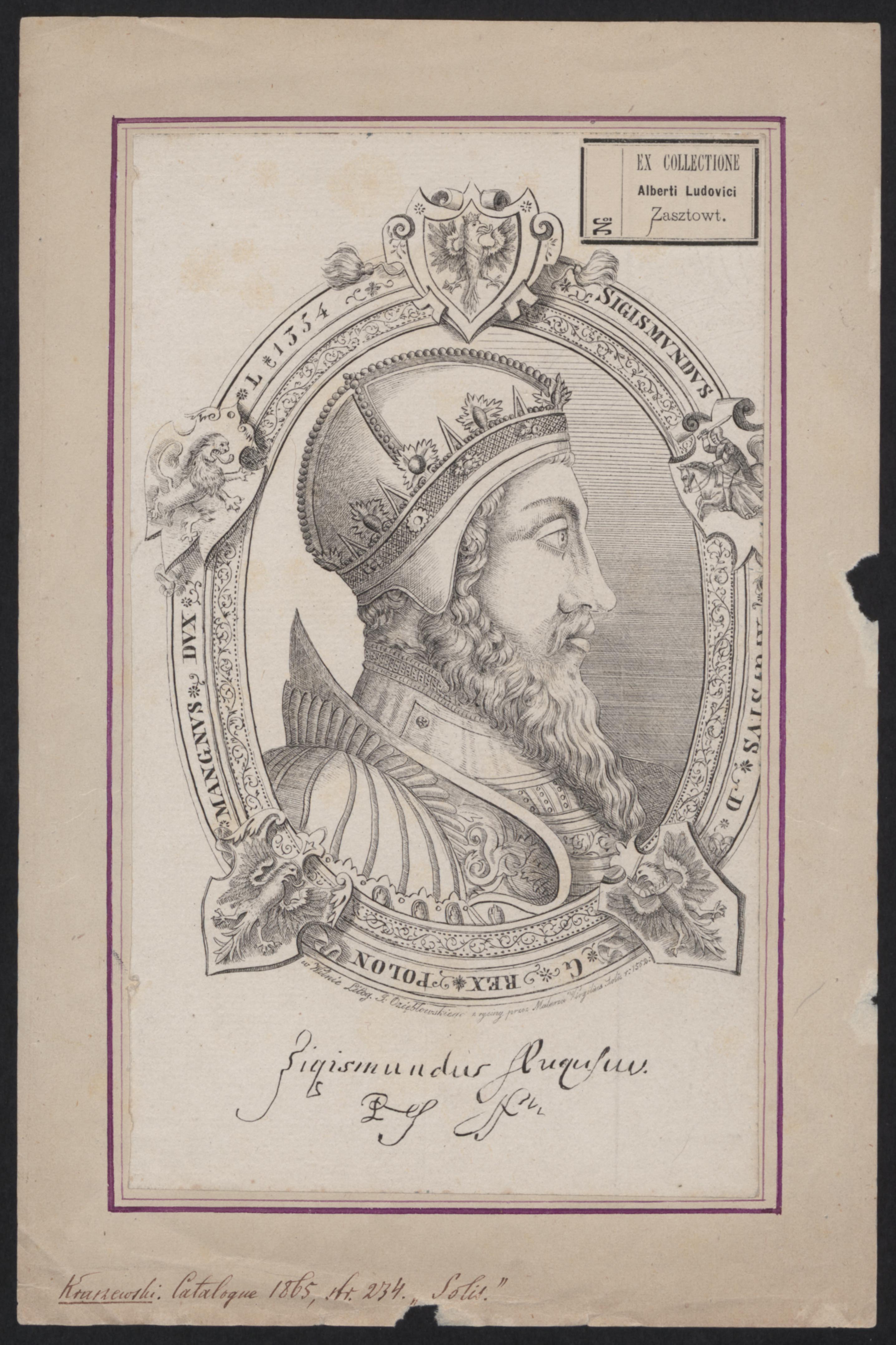 Žygimantas Augustas (1520–1572) : litografija (1840)