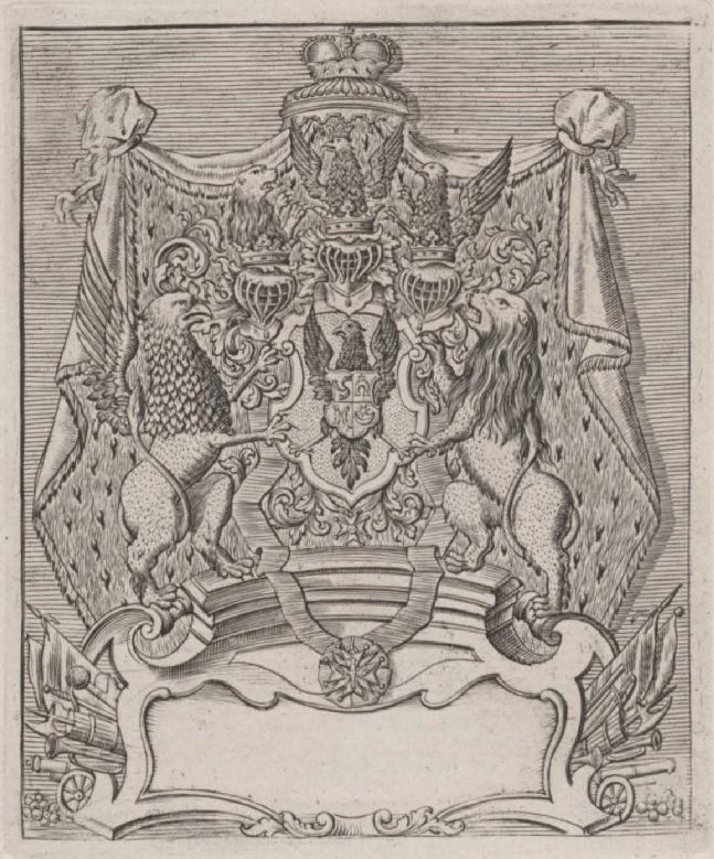 Radvilų herbas : vario raižinys, XVIII a.