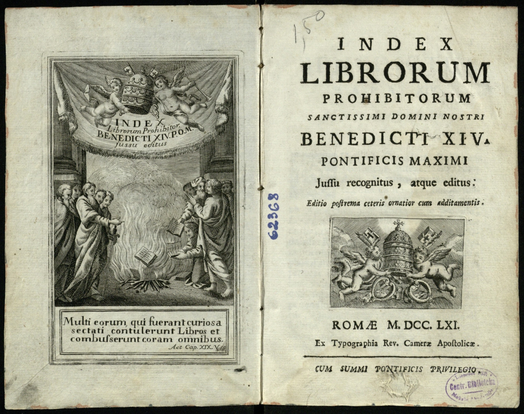 Index librorum prohibitorum (1761)