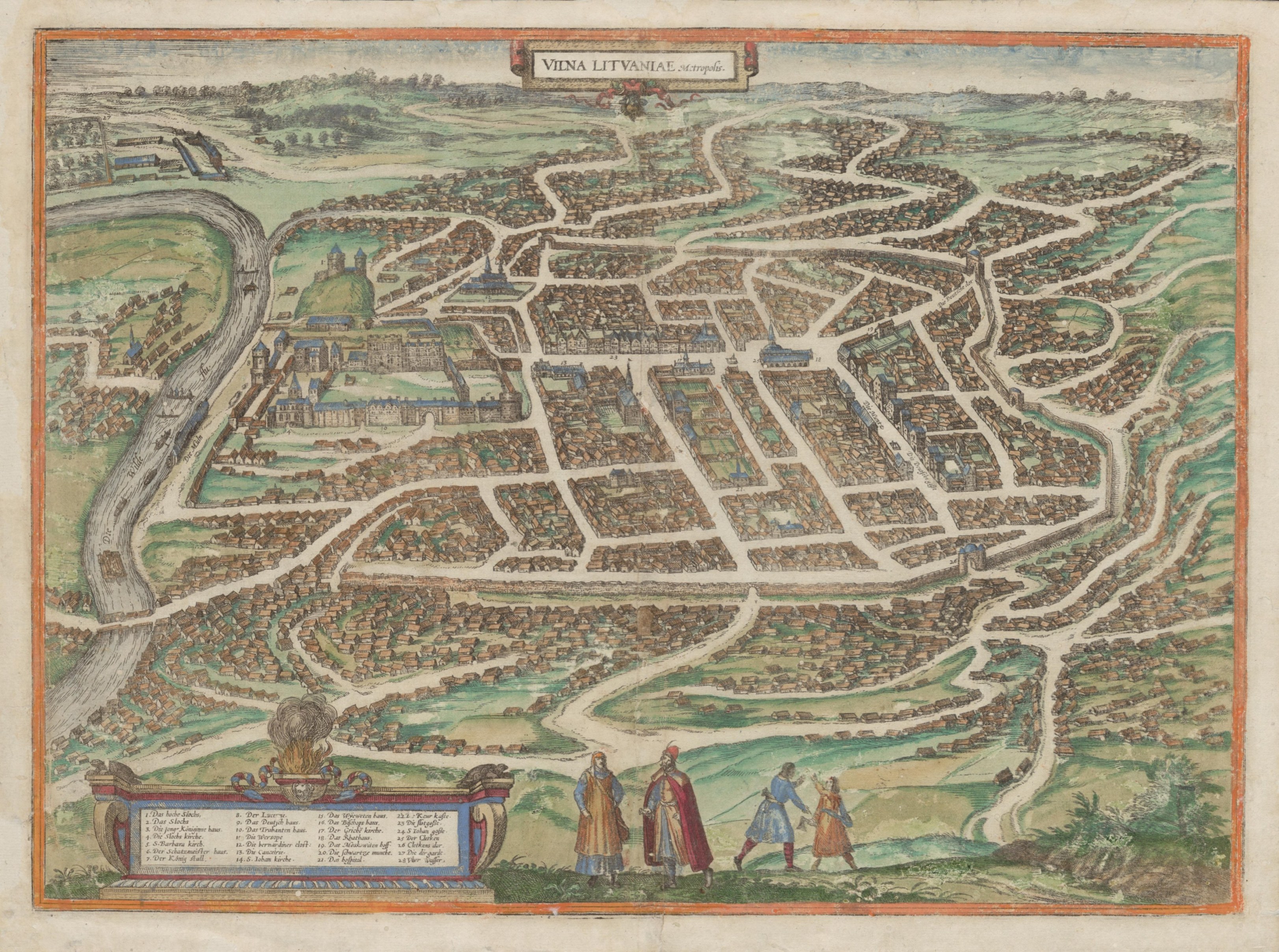 Vilniaus miesto planas, XVI a. pab.
