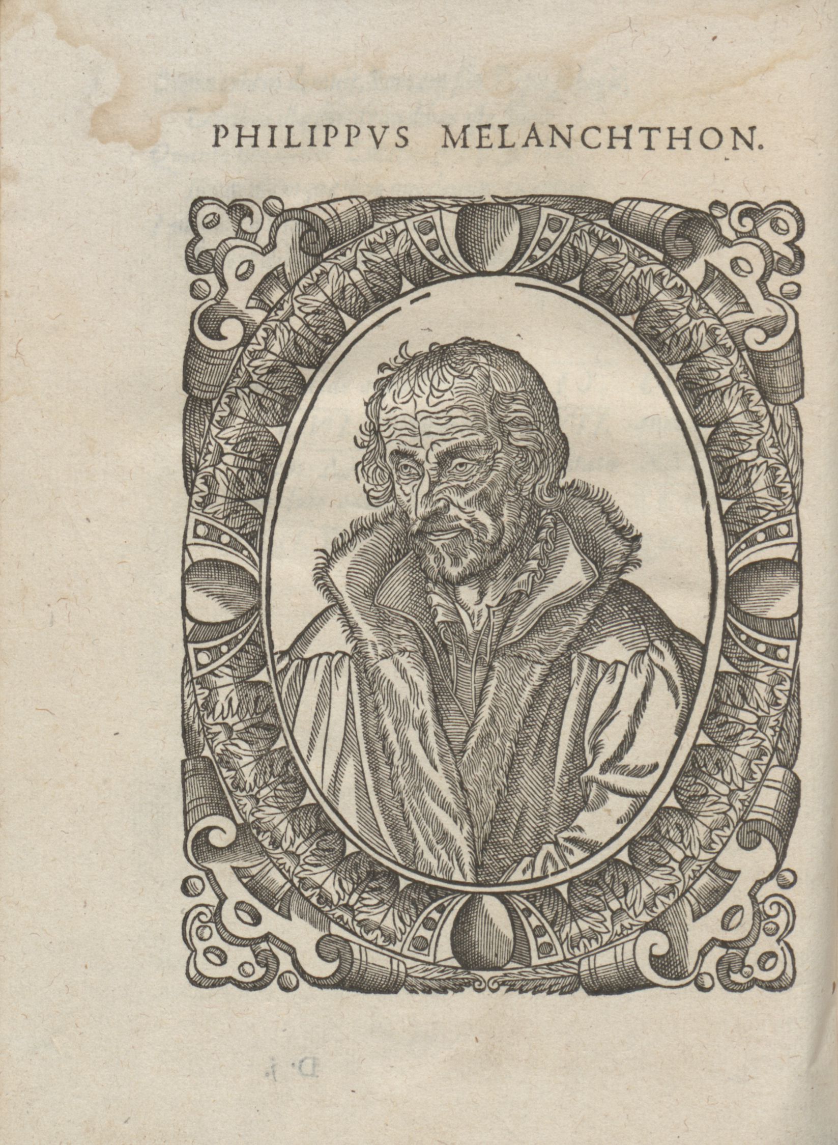 Philippą Melanchtoną (1497–1560) vaizduojanti graviūra