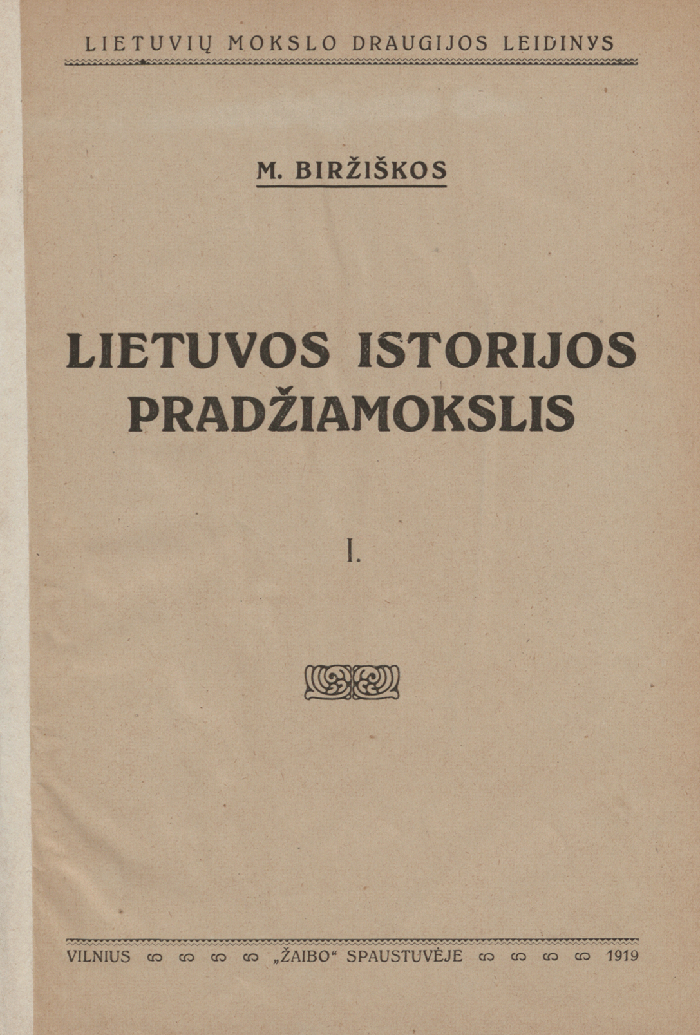 Lietuvos istorijos pradžiamokslis