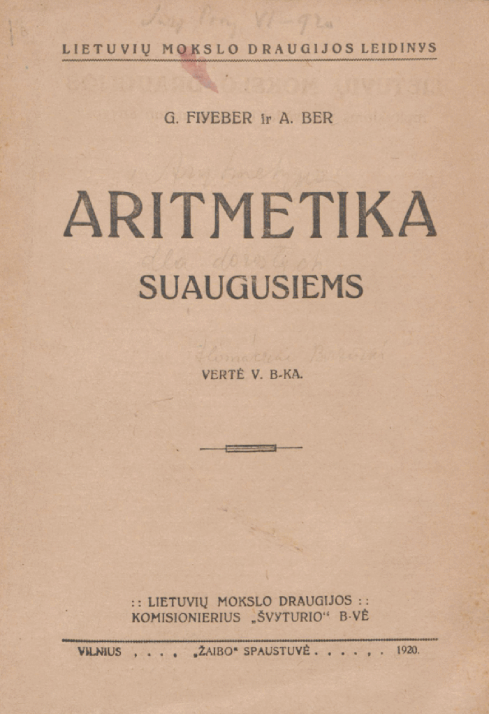 Aritmetika suaugusiems