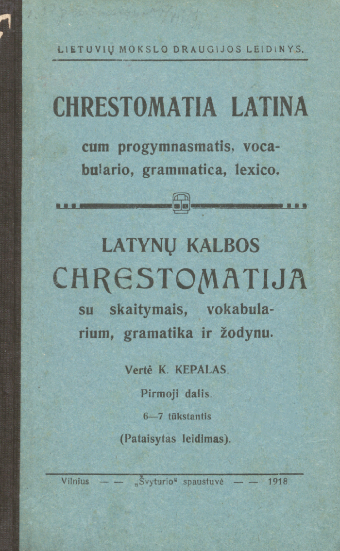 Chrestomatia Latina. D. 1