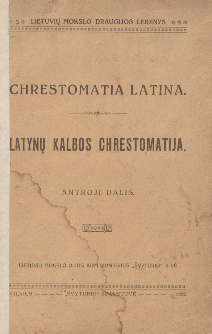 Chrestomatia Latina. D. 2