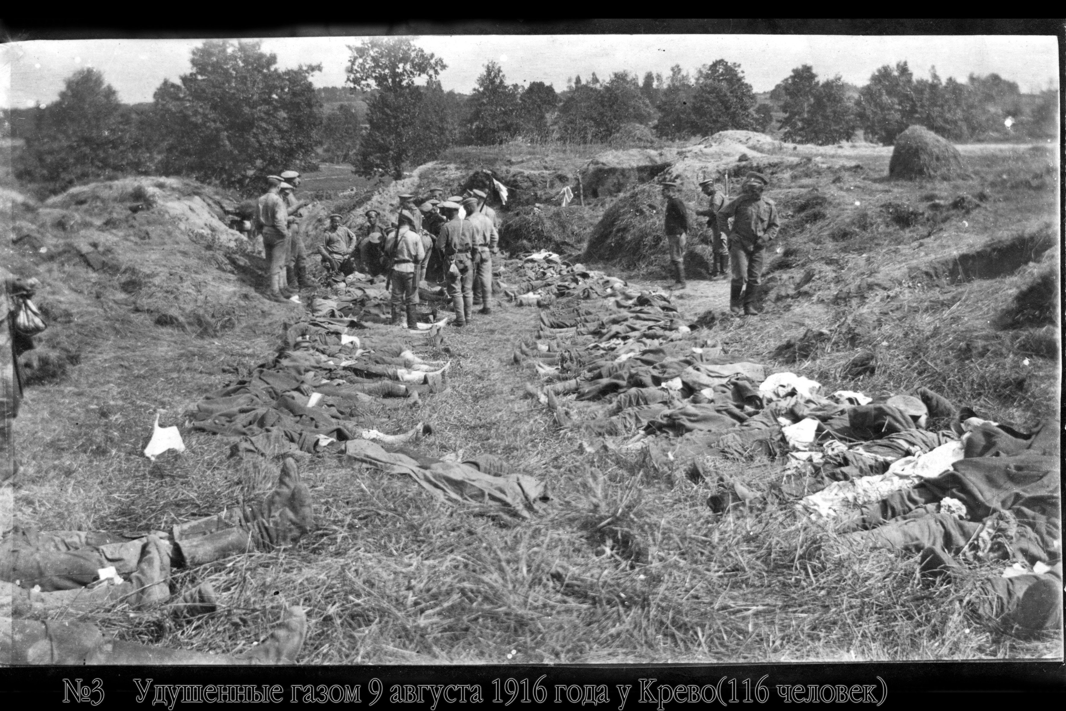 Uždusę nuo dujų 116 žmonių prie Krėvos 1916 m. rugpjūčio 9 d.