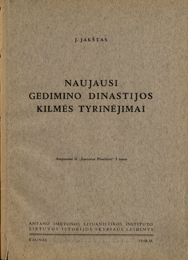 Naujausi Gedimino dinastijos kilmės tyrinėjimai