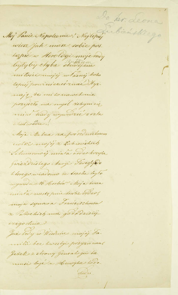 Felikso Franciszeko Lubienskio laiškai anūkui grafui Napoleonui Lubenskiui