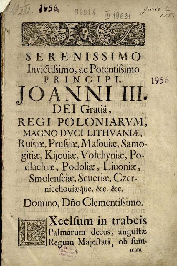 Palma in Ecclesia Dei exaltata, S. Joannes Cantius Confessor…
